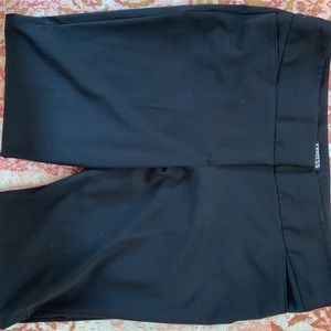 Black mid rise straight leg express dress pants